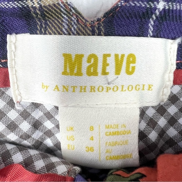 Anthropologie Maeve Flower Power Wide-Leg Pants size 4 - Picture 5 of 7